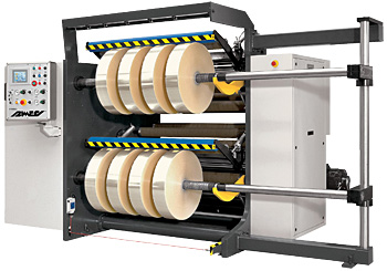 Duplex Slitter Rewinder with Shaftless Unwind